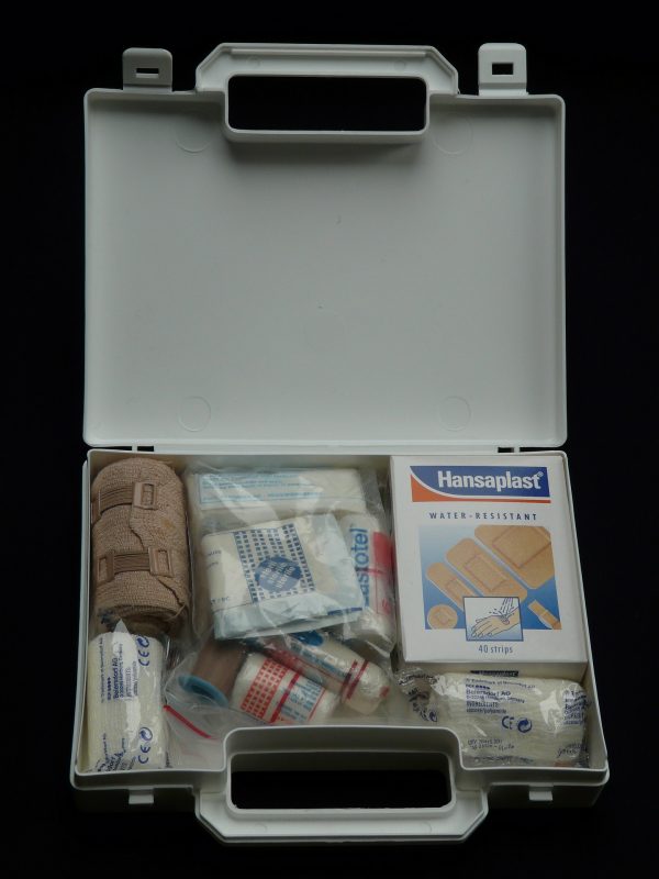 open first aid kit