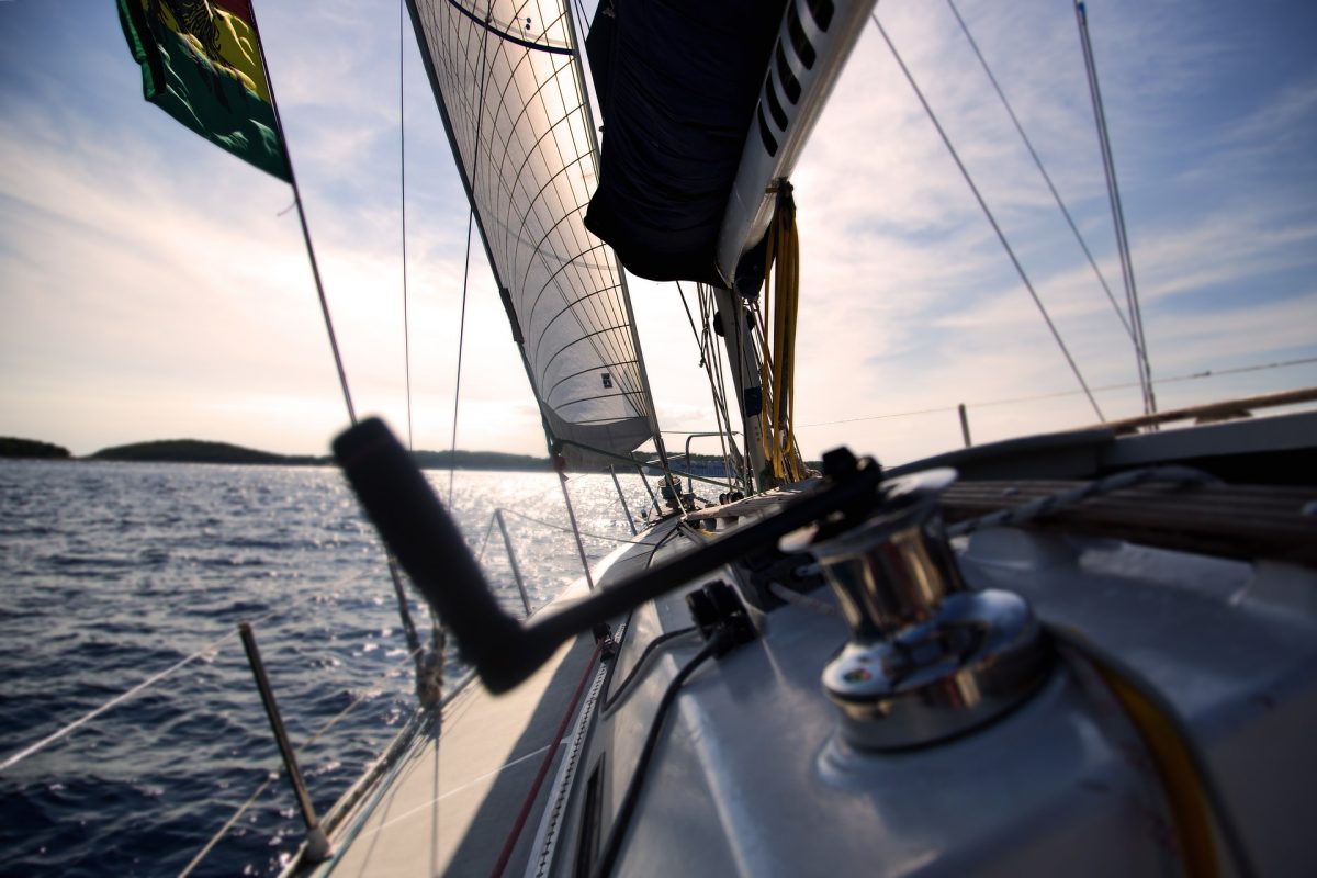 sailing boat on water