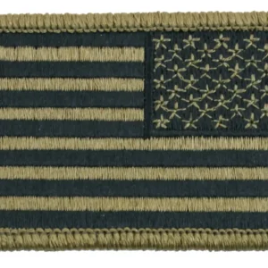 Rothco American Flag Patch With Hook Back - Green