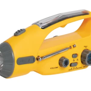 Rothco Solar/Wind Up Flashlight with Radio